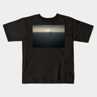 Serene Tugboat in the Baltic Sea Kids T-Shirt